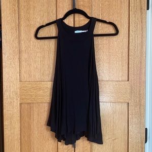 Black tank with low sides